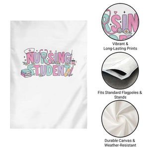 Pastel Nursing Student Medical School Gift Garden Flag