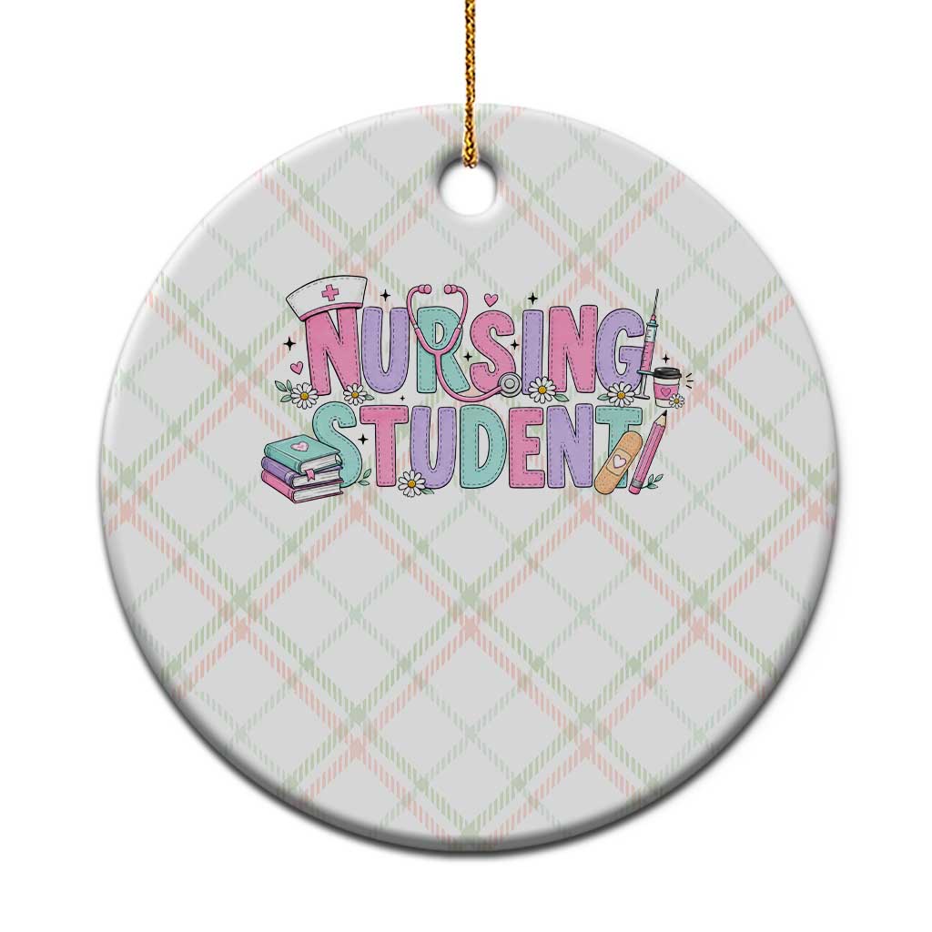Pastel Nursing Student Medical School Gift Ceramic Ornament