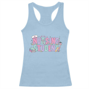 Pastel Nursing Student Medical School Gift Racerback Tank Top
