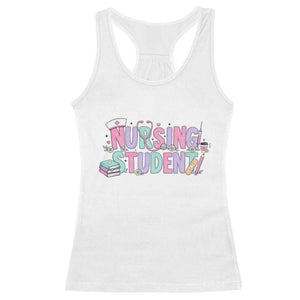 Pastel Nursing Student Medical School Gift Racerback Tank Top
