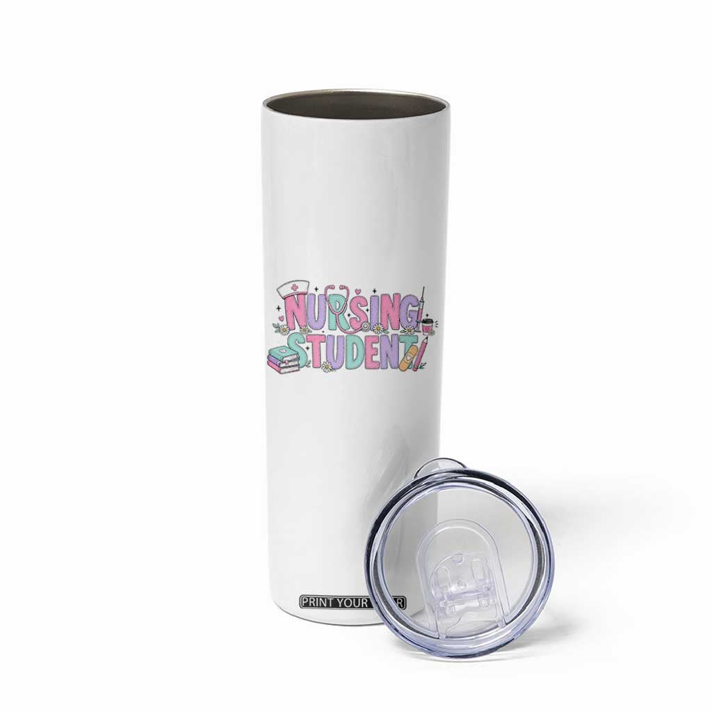 Pastel Nursing Student Medical School Gift Skinny Tumbler