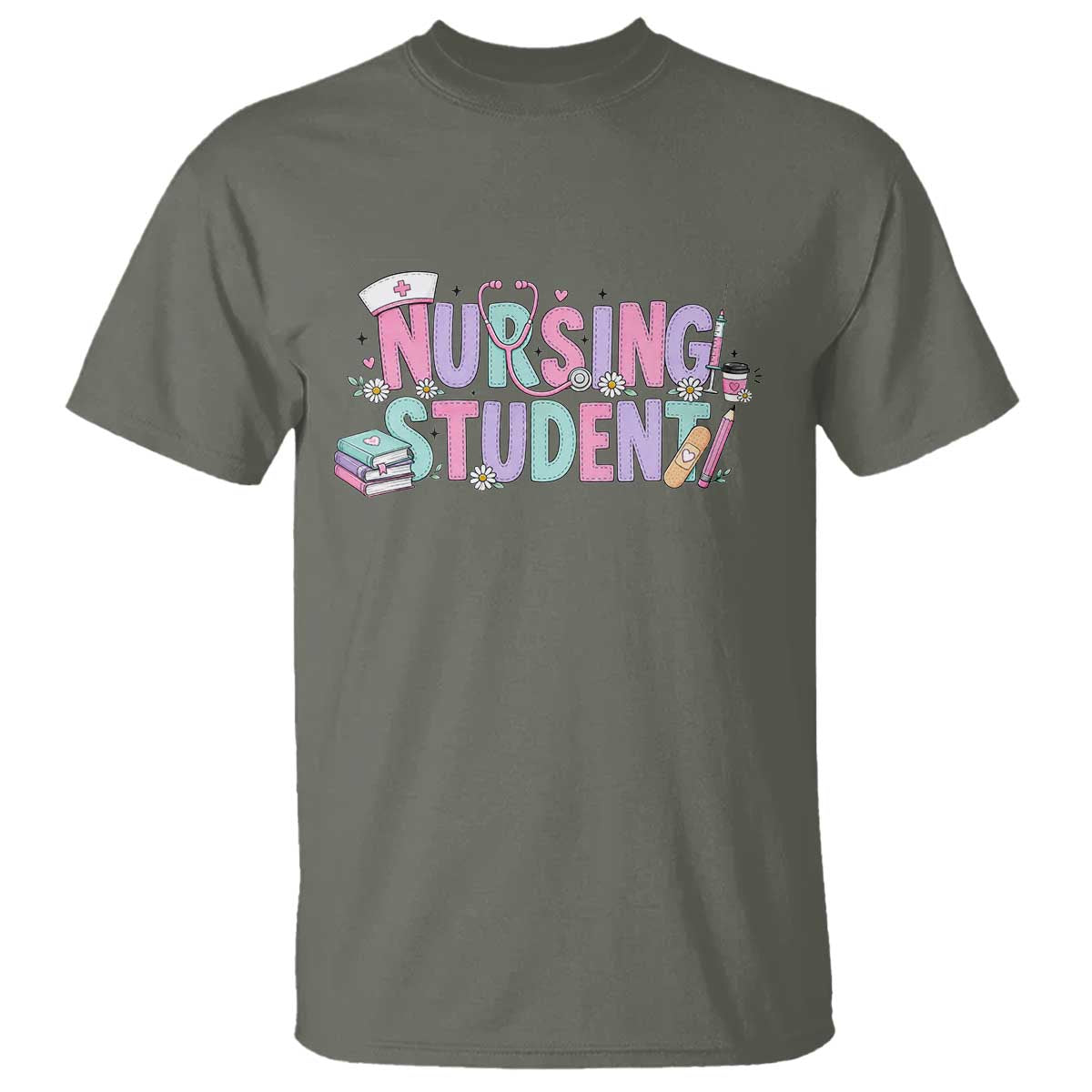 Pastel Nursing Student Medical School Gift T Shirt