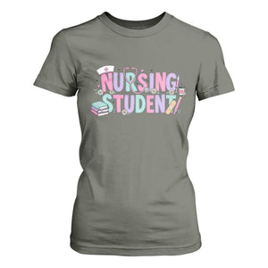 Pastel Nursing Student Medical School Gift T Shirt For Women