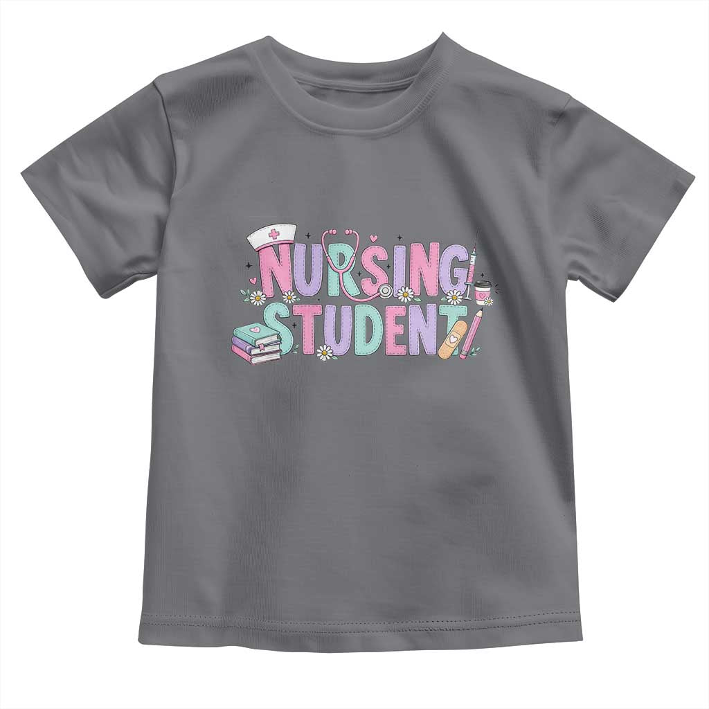 Pastel Nursing Student Medical School Gift Toddler T Shirt