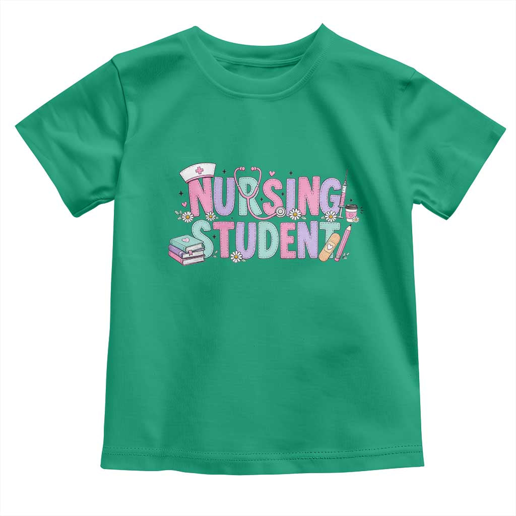 Pastel Nursing Student Medical School Gift Toddler T Shirt