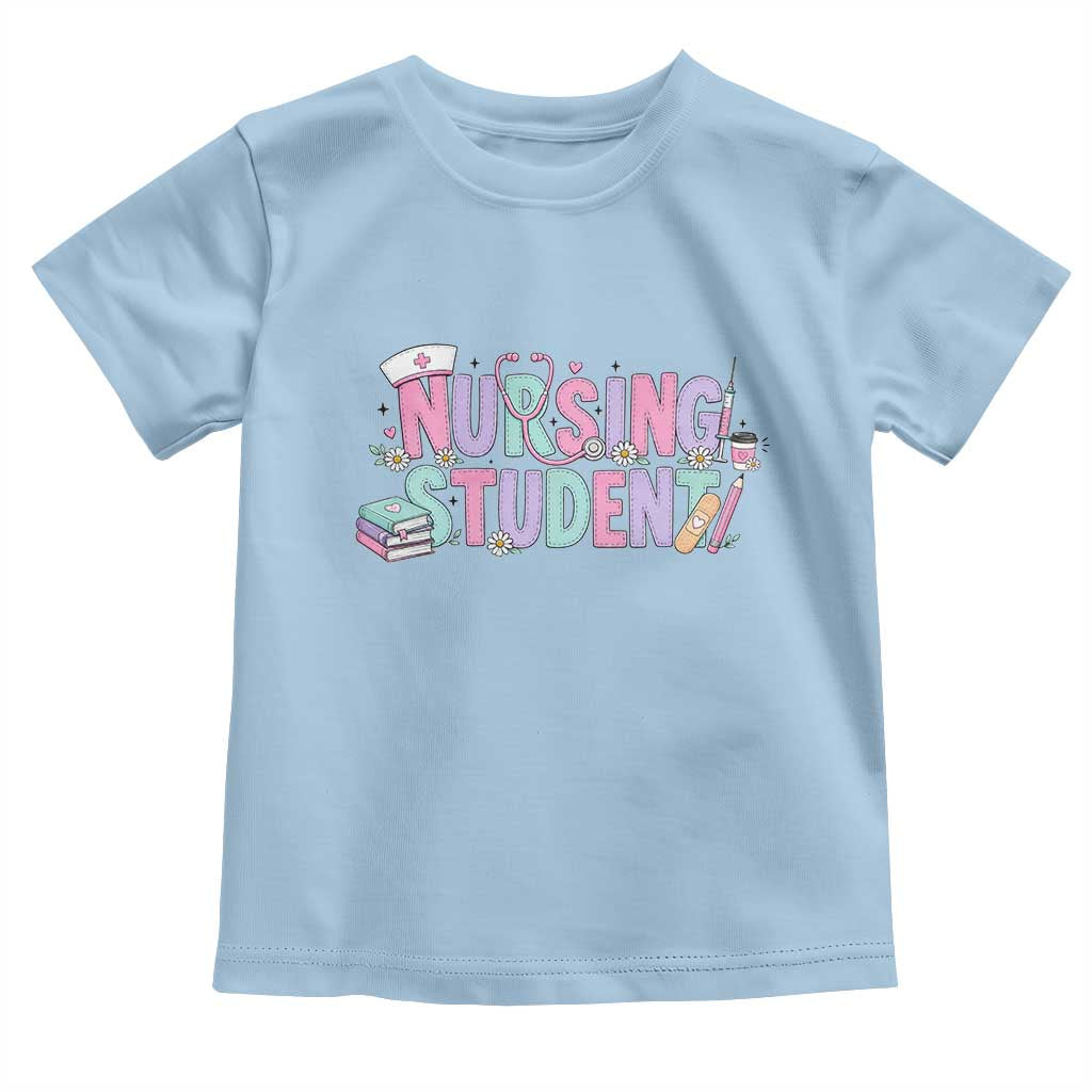 Pastel Nursing Student Medical School Gift Toddler T Shirt
