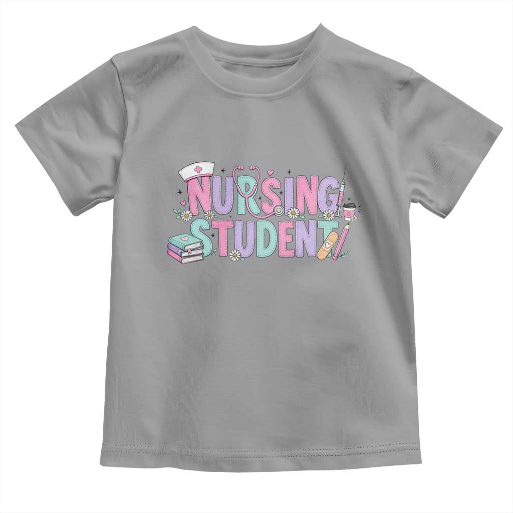 Pastel Nursing Student Medical School Gift Toddler T Shirt