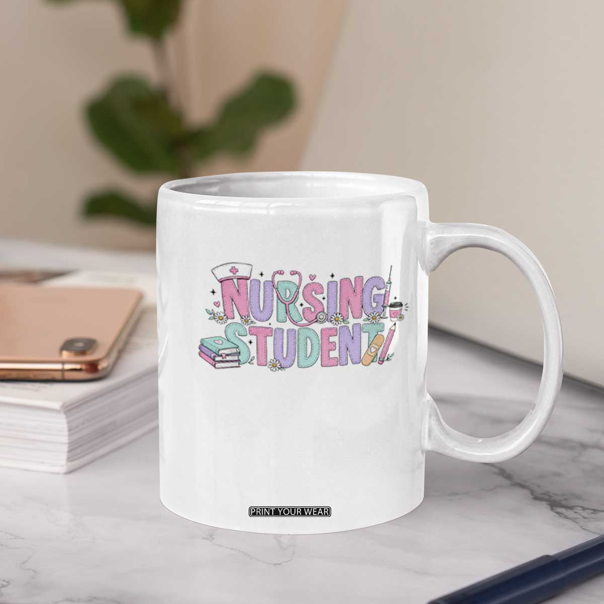 Pastel Nursing Student Medical School Gift Coffee Mug