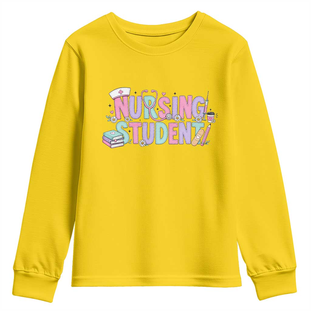Pastel Nursing Student Medical School Gift Youth Sweatshirt