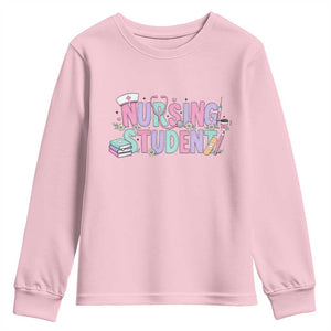 Pastel Nursing Student Medical School Gift Youth Sweatshirt
