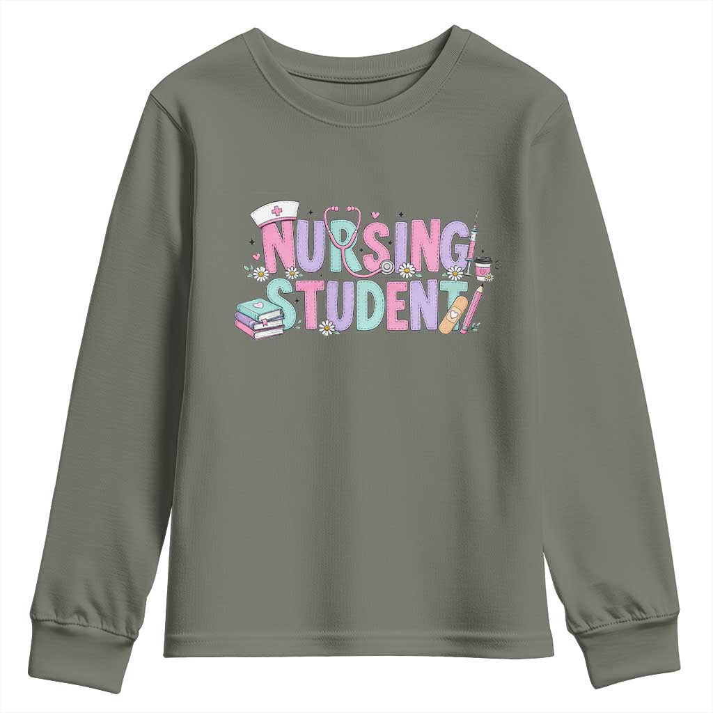 Pastel Nursing Student Medical School Gift Youth Sweatshirt