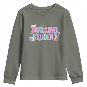 Pastel Nursing Student Medical School Gift Youth Sweatshirt