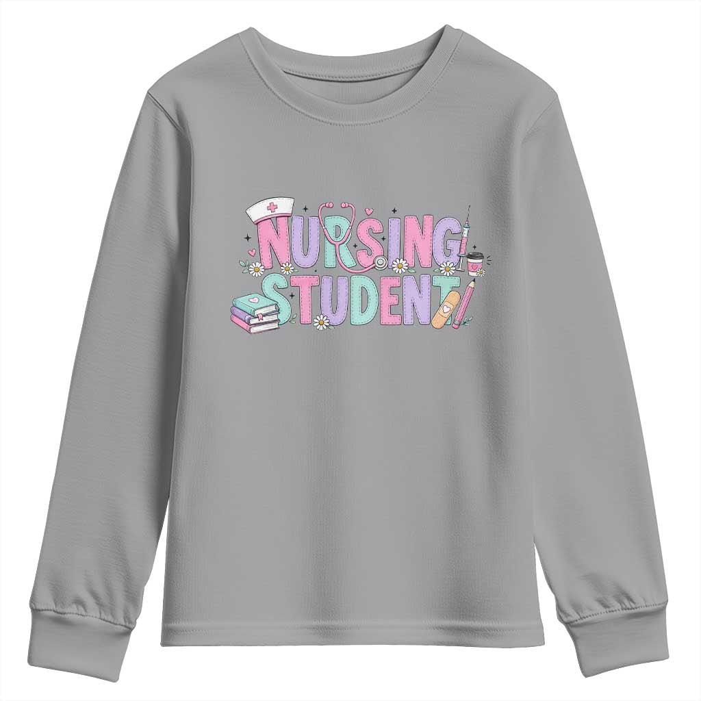 Pastel Nursing Student Medical School Gift Youth Sweatshirt
