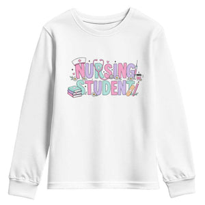 Pastel Nursing Student Medical School Gift Youth Sweatshirt