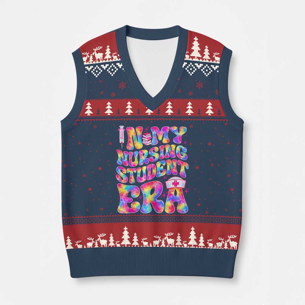 In My Nursing Student Era V-Neck Knit Sweater Vest Future Nurse Gift