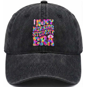 In My Nursing Student Era Washed Cotton Baseball Cap Future Nurse Gift