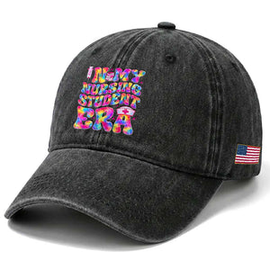 In My Nursing Student Era Washed Cotton Baseball Cap Future Nurse Gift