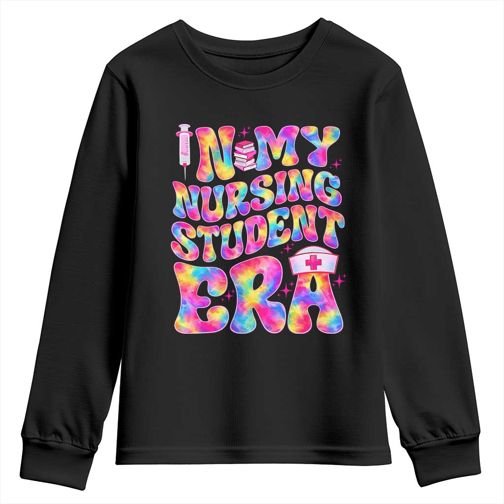 In My Nursing Student Era Youth Sweatshirt Future Nurse Gift