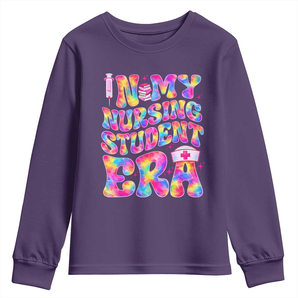 In My Nursing Student Era Youth Sweatshirt Future Nurse Gift