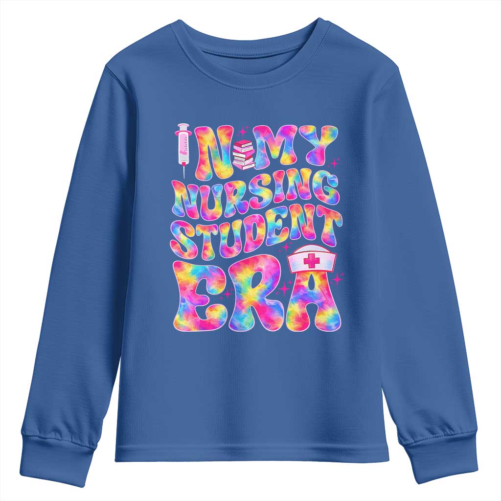 In My Nursing Student Era Youth Sweatshirt Future Nurse Gift