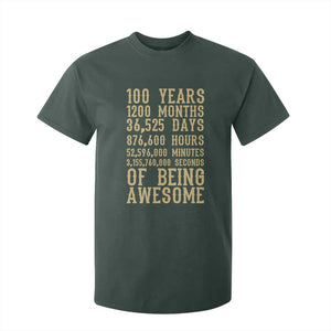 Vintage 100th Birthday Gift T Shirt For Kid 100 Years Of Being Awesome