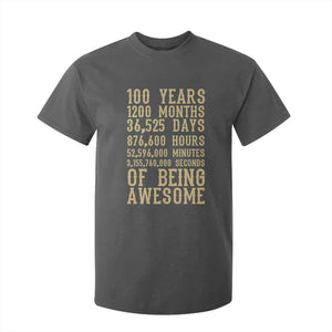 Vintage 100th Birthday Gift T Shirt For Kid 100 Years Of Being Awesome