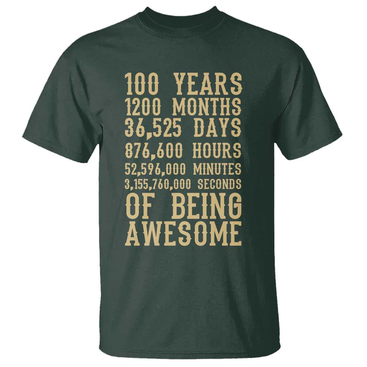 Vintage 100th Birthday Gift T Shirt 100 Years Of Being Awesome