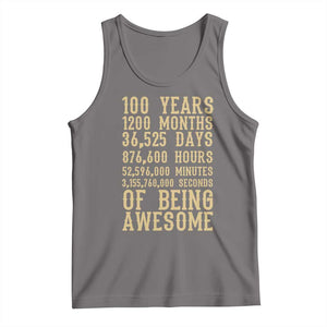 Vintage 100th Birthday Gift Tank Top 100 Years Of Being Awesome