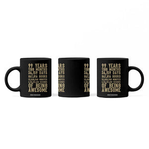 Vintage 99th Birthday Gift Coffee Mug 99 Years Of Being Awesome