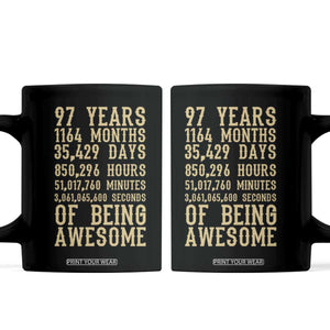Vintage 97th Birthday Gift Coffee Mug 97 Years Of Being Awesome