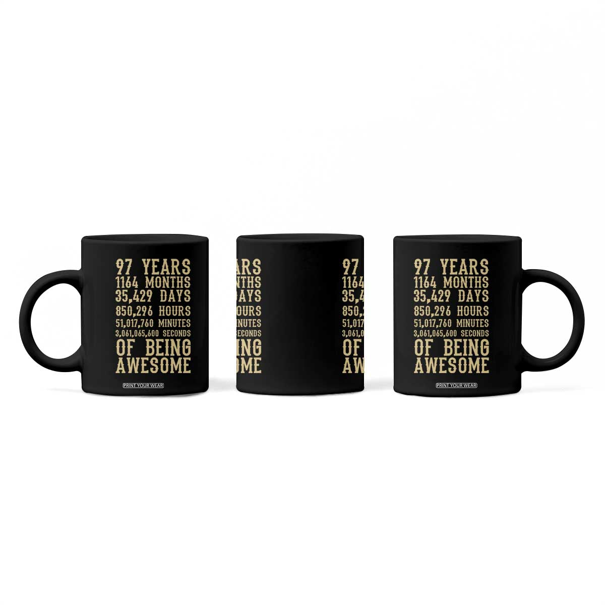 Vintage 97th Birthday Gift Coffee Mug 97 Years Of Being Awesome