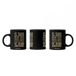 Vintage 97th Birthday Gift Coffee Mug 97 Years Of Being Awesome