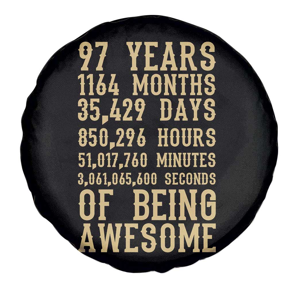 Vintage 97th Birthday Gift Spare Tire Cover 97 Years Of Being Awesome