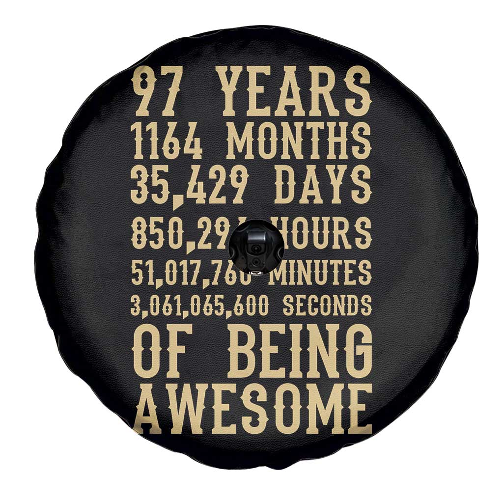 Vintage 97th Birthday Gift Spare Tire Cover 97 Years Of Being Awesome