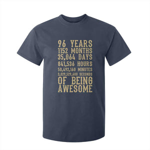 Vintage 96th Birthday Gift T Shirt For Kid 96 Years Of Being Awesome