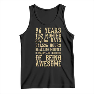 Vintage 96th Birthday Gift Tank Top 96 Years Of Being Awesome