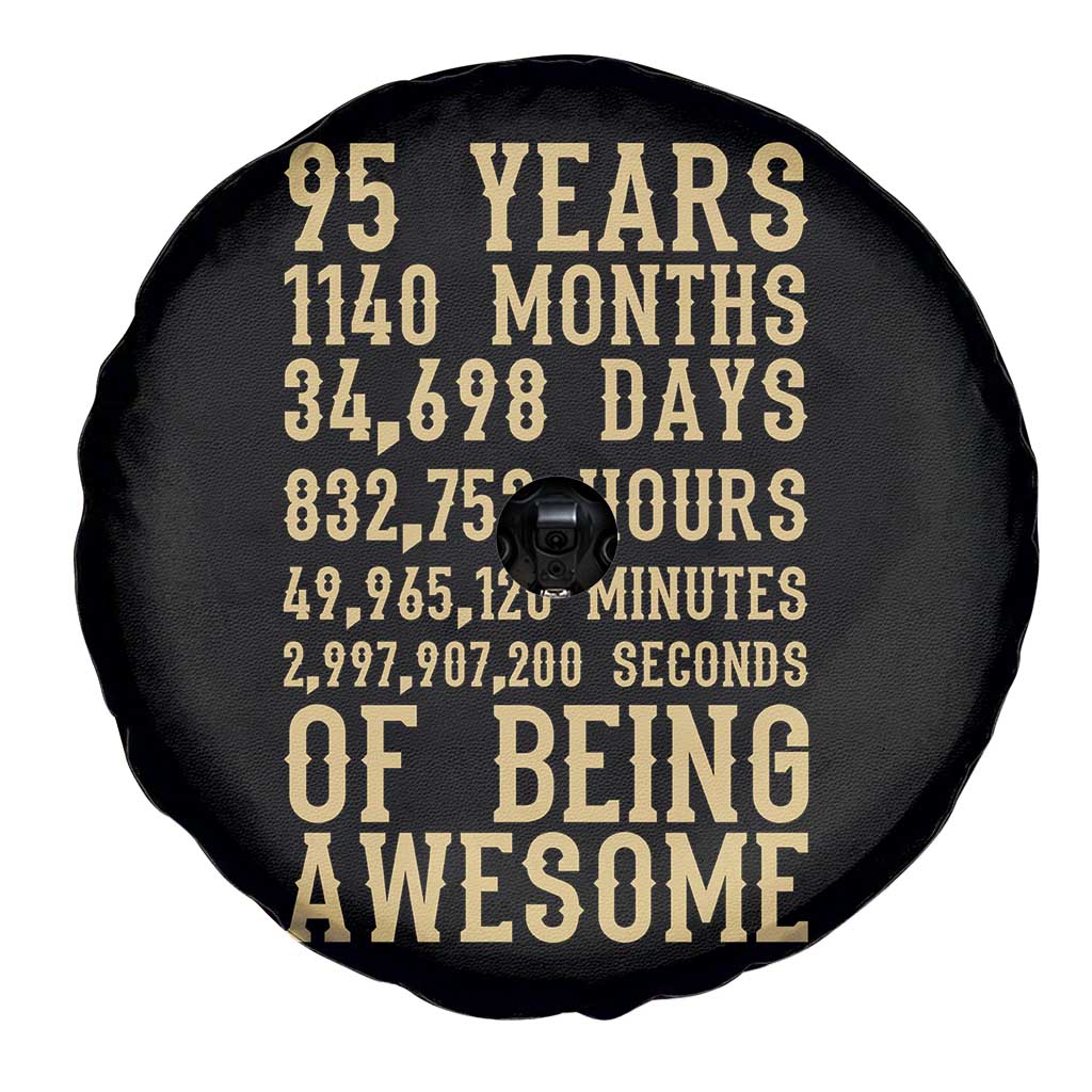 Vintage 95th Birthday Gift Spare Tire Cover 95 Years Of Being Awesome