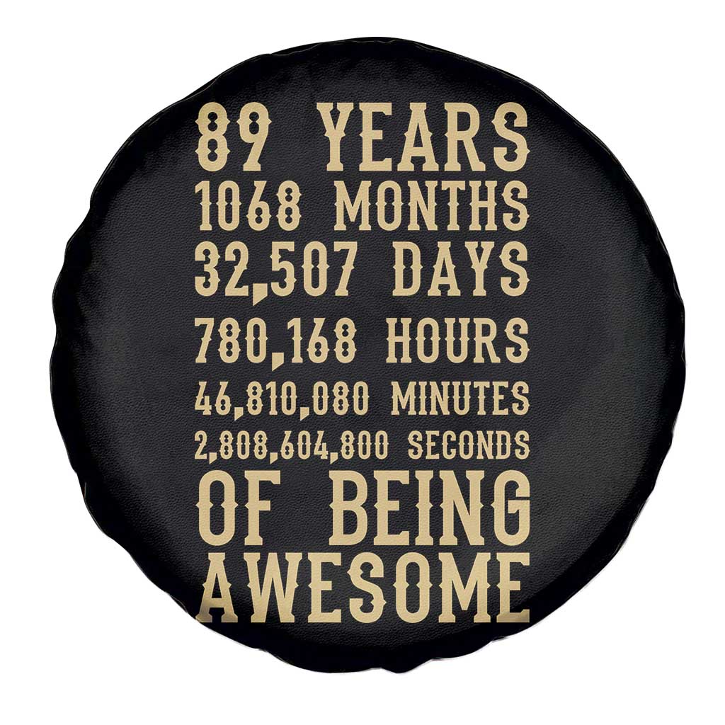 Vintage 89th Birthday Gift Spare Tire Cover 89 Years Of Being Awesome