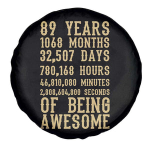 Vintage 89th Birthday Gift Spare Tire Cover 89 Years Of Being Awesome