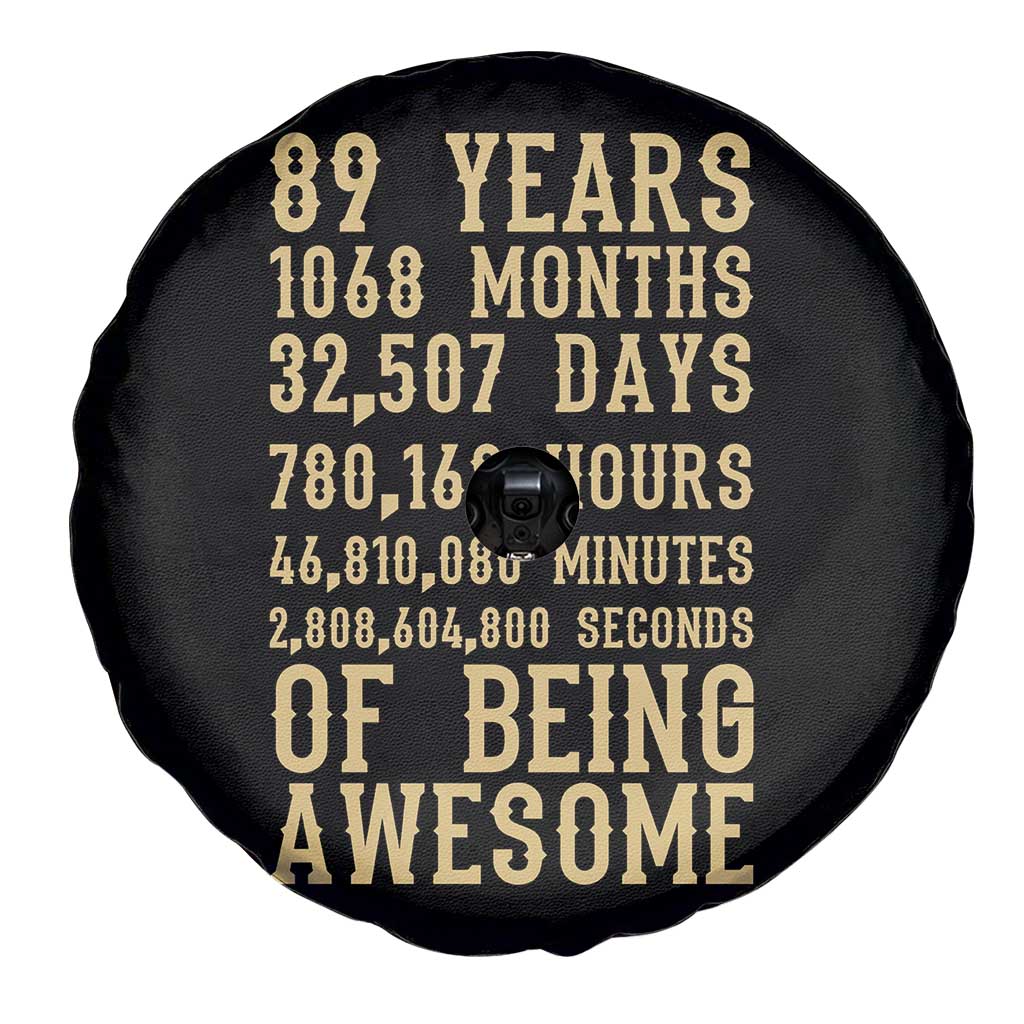 Vintage 89th Birthday Gift Spare Tire Cover 89 Years Of Being Awesome