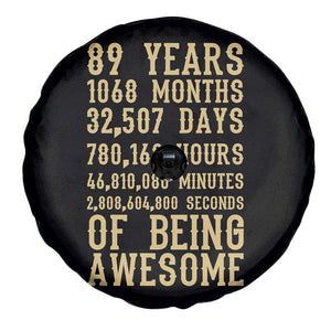 Vintage 89th Birthday Gift Spare Tire Cover 89 Years Of Being Awesome