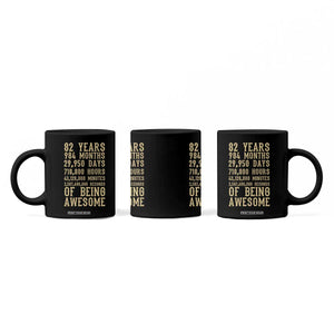 Vintage 82nd Birthday Gift Coffee Mug 82 Years Of Being Awesome