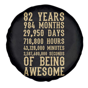 Vintage 82nd Birthday Gift Spare Tire Cover 82 Years Of Being Awesome