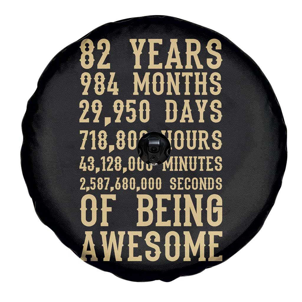 Vintage 82nd Birthday Gift Spare Tire Cover 82 Years Of Being Awesome