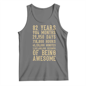 Vintage 82nd Birthday Gift Tank Top 82 Years Of Being Awesome