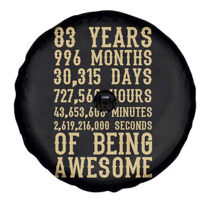 Vintage 83rd Birthday Gift Spare Tire Cover 83 Years Of Being Awesome