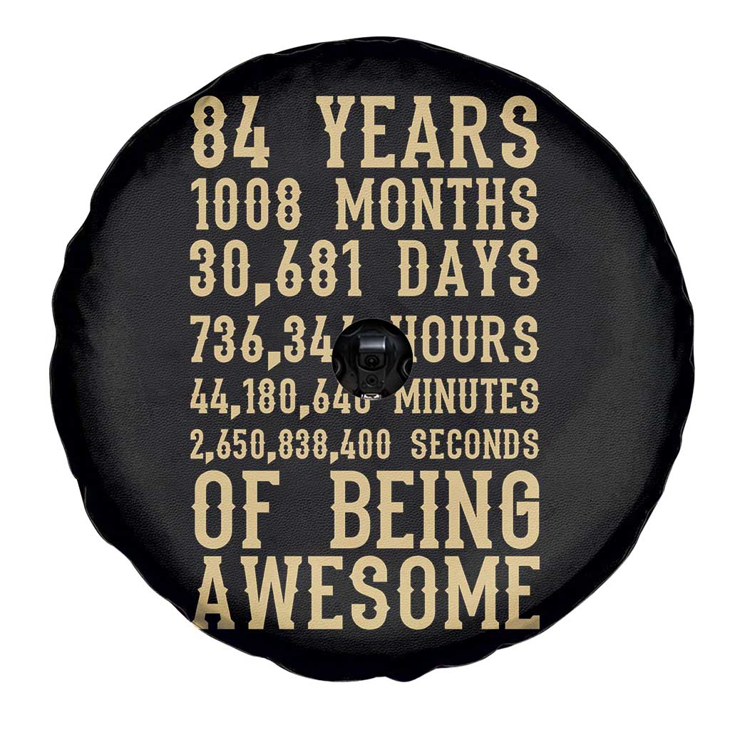Vintage 84th Birthday Gift Spare Tire Cover 84 Years Of Being Awesome