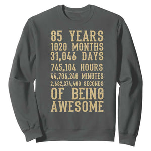 Vintage 85th Birthday Gift Sweatshirt 85 Years Of Being Awesome