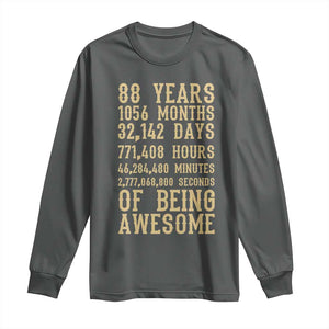 Vintage 88th Birthday Gift Long Sleeve Shirt 88 Years Of Being Awesome