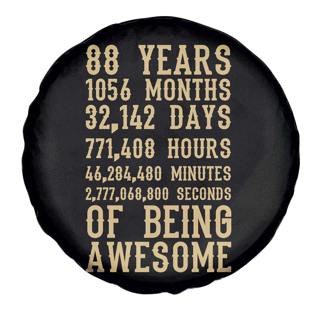 Vintage 88th Birthday Gift Spare Tire Cover 88 Years Of Being Awesome